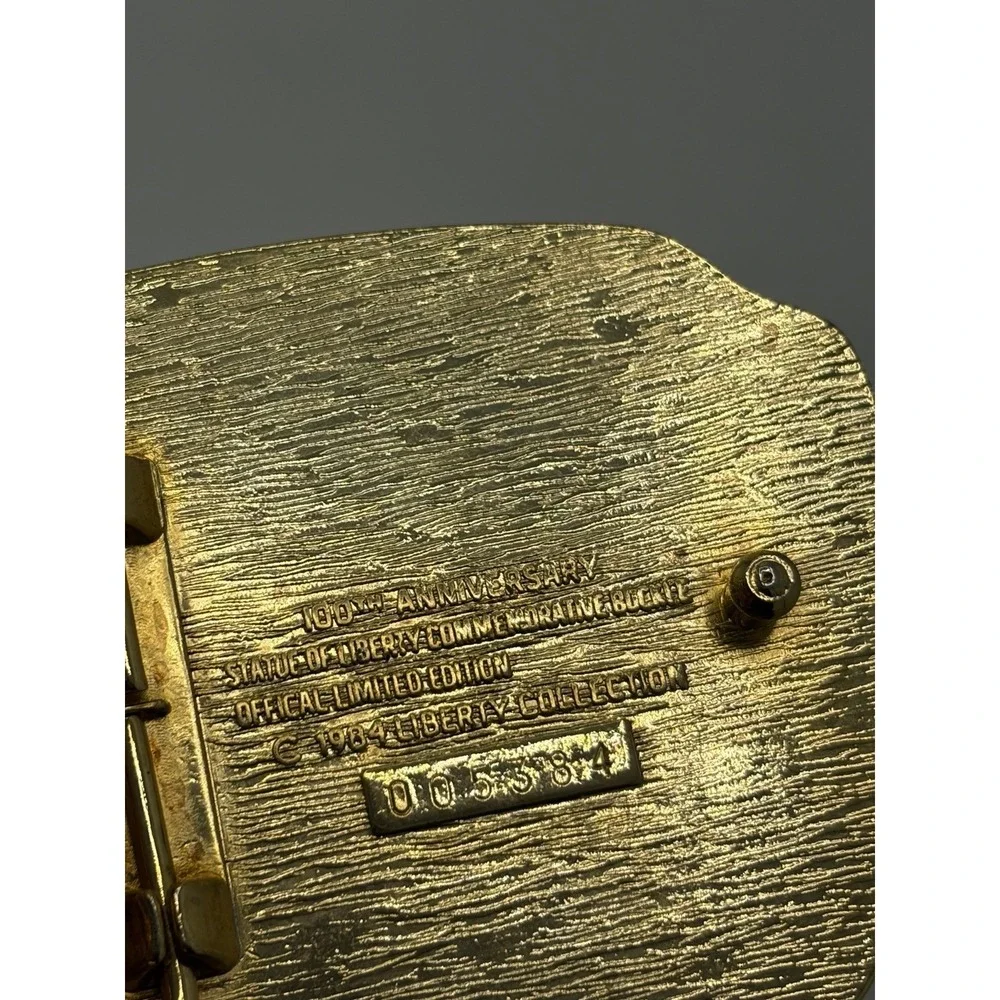 100 YEARS STATUE OF LIBERTY 1884-1984 BELT BUCKLE Limited Edition #5384‎ Liberty